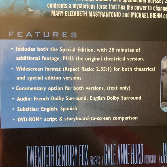 James Cameron’s The Abyss 1988 Award Series Movie DVD Special Edition 2005 Relea - Picture 6 of 7